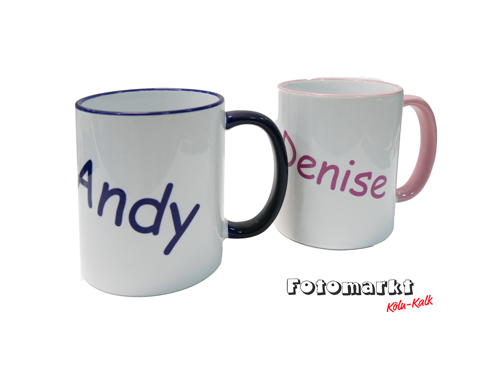 Fotomarkt Köln-Kalk, Fototasse, Tasse mit Bild Text