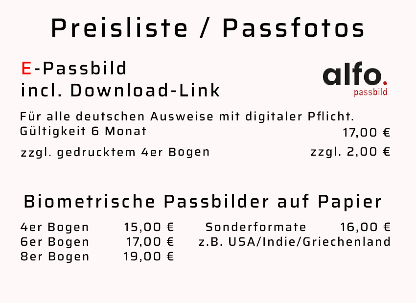 Preise Passfotos E-Passfoto Fotomarkt Köln Kalk Preise Passfotos E-Passfoto Fotomarkt Köln Kalk